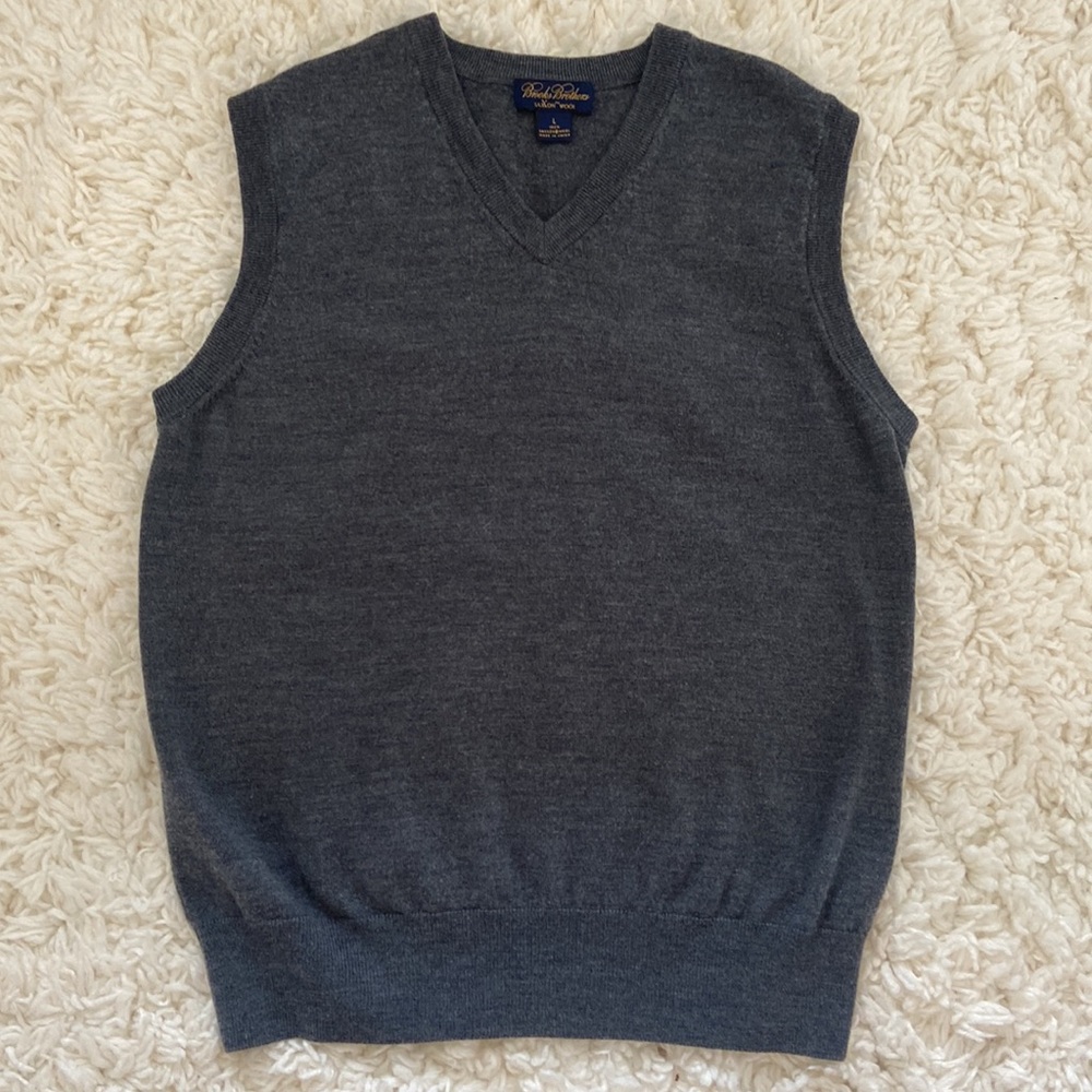 Dark grey sweater vest